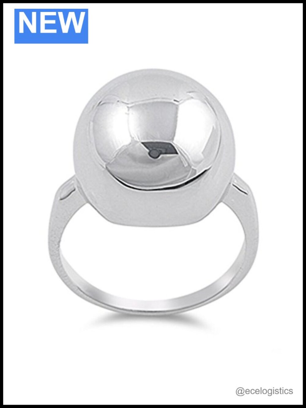 High Polish Wide Band 925 Sterling Silver Ring